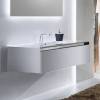Тумба с раковиной Sanvit Кубэ-1 120 белый глянец