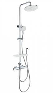 Душевая стойка Wonzon & Woghand WW-C3017-A1-CR с термостатом, хром