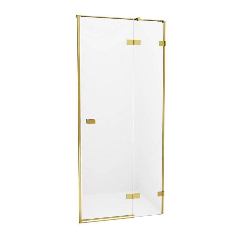 Дверь в нишу NEW TRENDY AVEXA GOLD BRUSHED 130x200 EXK-1725 (брашированное золото)