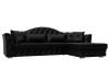 Диван угловой Лига Диванов Артис 128032 Черный