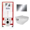 Комплект Tece TC412IONVP0 Инсталляция для унитаза Tece + Унитаз подвесной beWash Ion безободковый, с сиденьем микролифт, белый глянец