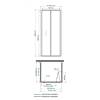 Душевой уголок Wasserkraft Weser (Везер) 78F43 профиль хром, стекло прозрачное, 100x100x210 фото 3