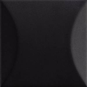 Керамическая плитка Ava Ceramica Up 192052 Cuscino Black Glossy 10x10
