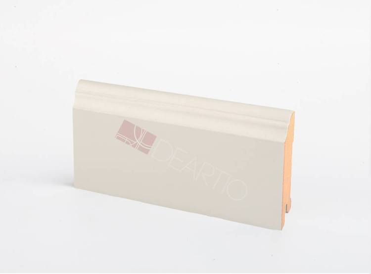 Плинтус Deartio Universal U 126-80 RAL 9010 Магнолия Кремовый 2050x80x16