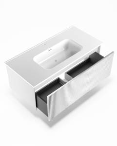 Тумба под раковину La Fenice Terra Bianco 100 белый матовый