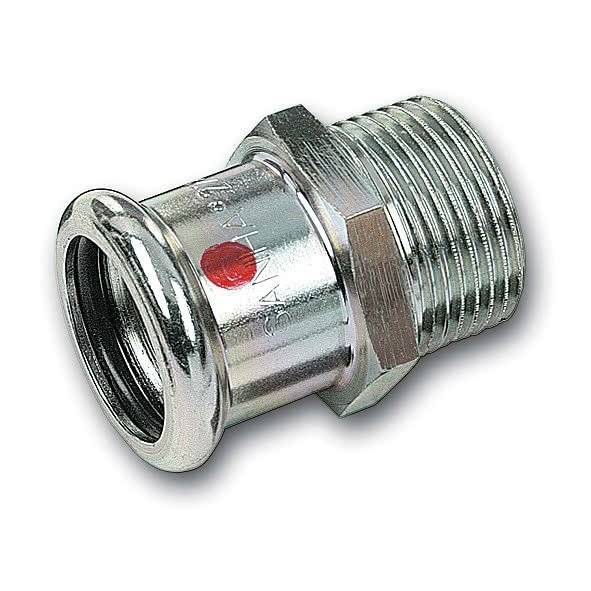 Ниппель Sanha 24243G, переходной ВПр-НР, углеродистая сталь, 22x3/4