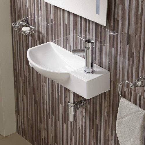 Раковина Weltwasser WW Aisbach 10000008691 7945 GL-WT правая, 45 см