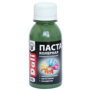 Паста колерная универсальная атмосферостойкая светостойкая насыщенная Dali оливковый 0.1 кг
