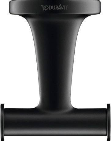 Крючок Duravit Starck T 0099304600 двойной, черный