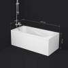 Акриловая ванна AM.PM Sense new W76A-150-070W-A 150x70 с каркасом фото 10