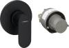 Смеситель для душа Hansgrohe Rebris S 72648670 С ВНУТРЕННЕЙ ЧАСТЬЮ, черный матовый фото 2