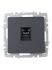Розетка компьютерная RJ45 IEK Brite BR-K10-2-K53 графит фото 3