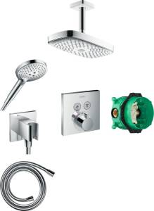 Душевой комплект Hansgrohe Raindance Select E 300 (2 jet) 27384000 + 26530000 + 26486000 + 28276000 + 15763000