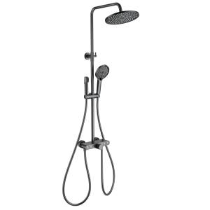 Душевая стойка Wonzon & Woghand WW-B4113-BGG темный графит, с термостатом