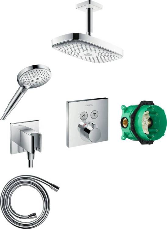 Душевой комплект Hansgrohe Raindance Select E 300 (2 jet) 27384000 + 26530000 + 26486000 + 28276000 + 15763000
