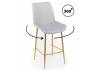 Полубарный стул Notta Седа 360 632589 светло-серый (zd 960) / золотой