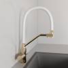 Смеситель для кухни Avrora Kitchen AV9006Gold с гибким изливом и подключением фильтра питьевой воды, золото фото 3
