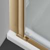 Душевая дверь в нишу Vincea Alpha VDP-3AL600CLG 600x1950, профиль брашированное золото, стекло прозрачное фото 4