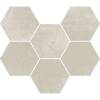 Мозаика ColiseumGres Экспо 620110000172 Уайт Гексагон 25x29