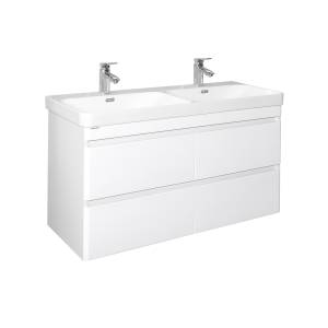 Тумба с раковиной Comforty Енисей-120 00-00022406CF белый глянец