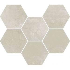 Мозаика ColiseumGres Экспо 620110000172 Уайт Гексагон 25x29