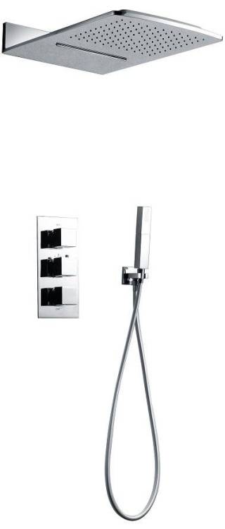 Встраиваемая душевая система AltroBagno  Cascata 040101 Cr с термостатом