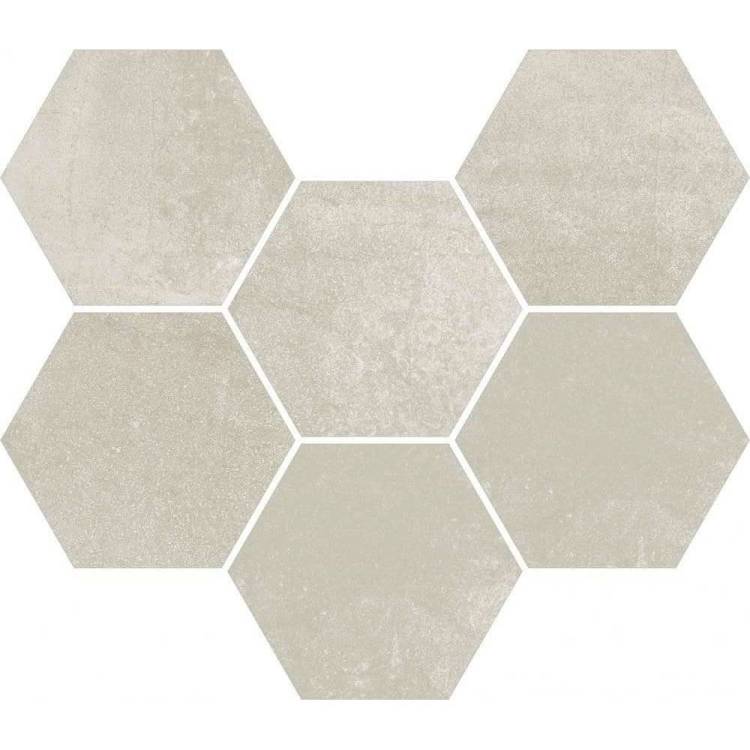 Мозаика ColiseumGres Экспо 620110000172 Уайт Гексагон 25x29