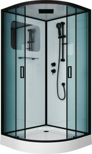 Душевая кабина Niagara Premium NG-6901-01 BLACK 90х90х210 черная, с низким поддоном