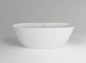 Ванна из искусственного камня Plumberia Selection VELOMA 170BO 170x75, белый матовый