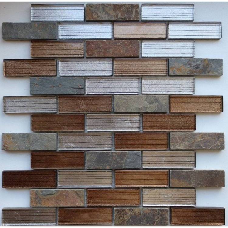 Мозаика LeeDo Naturelle 8 Alcantara Ruggine (2.3x7.3) 26x29.8