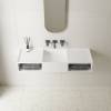 Раковина Vincea Solid Surface VWB-6S212MW из искусственного камня, 1200x400x200, подвесная, цвет белый матовый фото 2