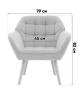 Кресло Stool Group Вэйл QH-8904K DAG-12(72) grey темно-серый фото 9
