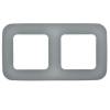 Рамка 2-постовая IEK Flite FI-M22-31-20-K03 серый фото 3