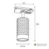 Трековый светильник Wolta Cella WTL-GU10/10BG фото 3