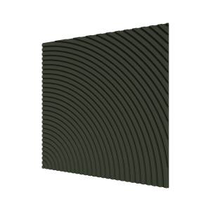 Стеновая квадратная панель МДФ Ликорн Круги оливковая 50x50x0.8
