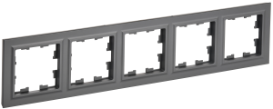 Рамка 5-постовая IEK Brite BR-M52-K53 графит