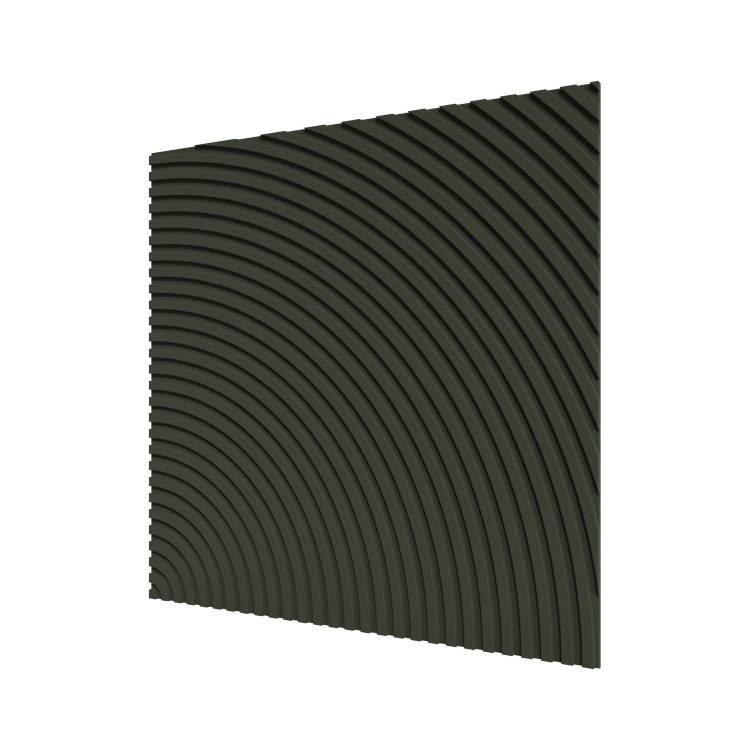 Стеновая квадратная панель МДФ Ликорн Круги оливковая 50x50x0.8