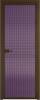 Межкомнатная дверь Profil Doors 1 AX цвет профиля Деорэ, стекло безопасное 6 мм мору фиолетовое 600x2000