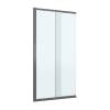 Шторка на ванну Cezares Slider-Fix-Vf-11-90/150-C-Gm профиль оружейная сталь, стекло прозрачное, 90x150