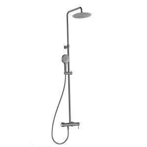 Душевая стойка AQUAme AQM8011GM графит матовая