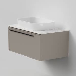 Тумба с раковиной La Fenice Elba Cappuccino NFNC-01-ELB-C-80-3-M-GG бежевая матовая, 80 см
