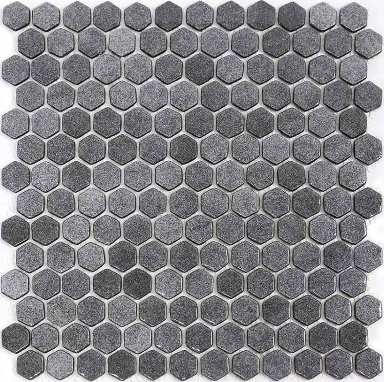 Мозаика Natural Steppa STP-GR009-HEX Hexagon (2.5x2.5) 30x30