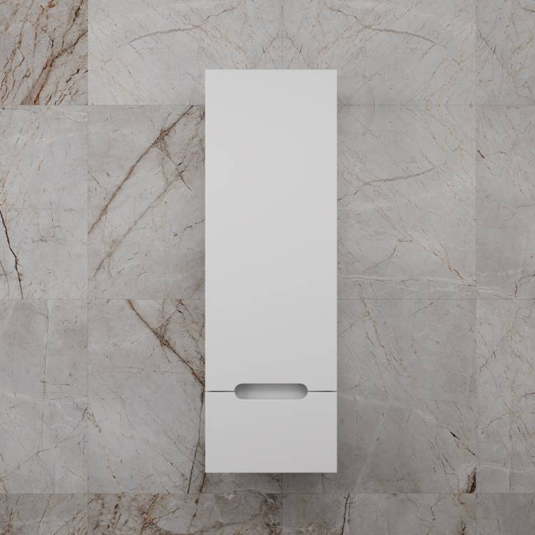 Шкаф-пенал Style Line Матис ЛС-00002448 подвесной, белый матовый, 110x36