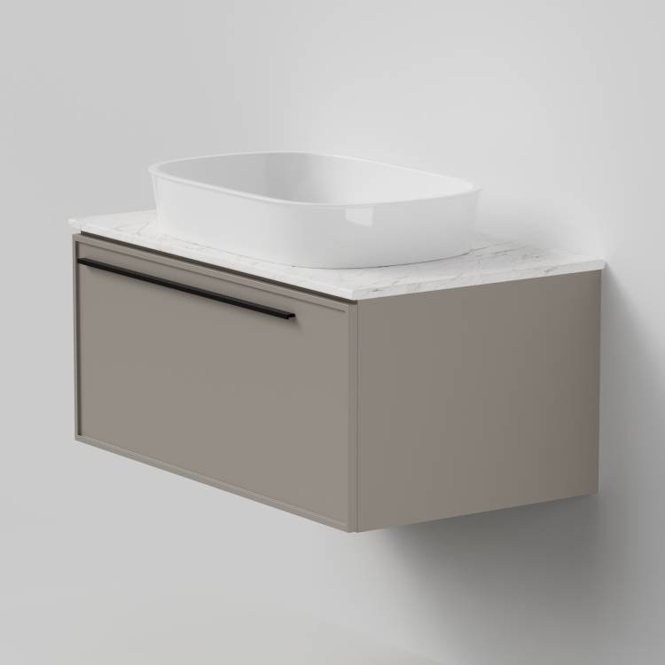 Тумба с раковиной La Fenice Elba Cappuccino NFNC-01-ELB-C-80-3-M-GG бежевая матовая, 80 см