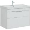 Тумба с раковиной Aquanet Ирис new 80 312430 подвесная, белый глянец