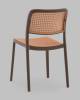 Стул Stool Group Yona PP-296 brown 36025 коричневый, пластиковый фото 6