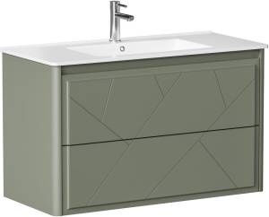 Тумба под раковину Allen Brau Paris 100 1.360002.CGM Олива матовый