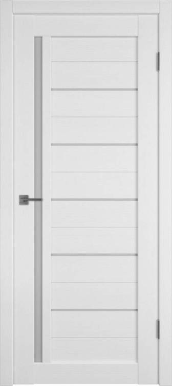 Межкомнатная дверь Владимирская Фабрика Дверей Atum 1 Snow стекло White Cloud 800x2000