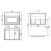 Тумба с раковиной Sancos Very VR60W 60 см, Bianco, раковина CN7011 фото 11