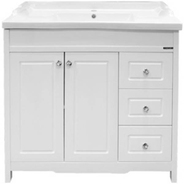 Тумба с раковиной Comforty Тбилиси-90 00003132630 белый